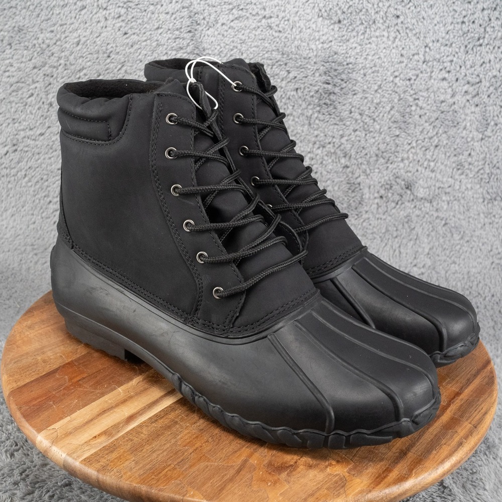 NORTIV8 Men's 13 Duck Snow Boots Winter Classic Insulated Waterproof Shell Boots